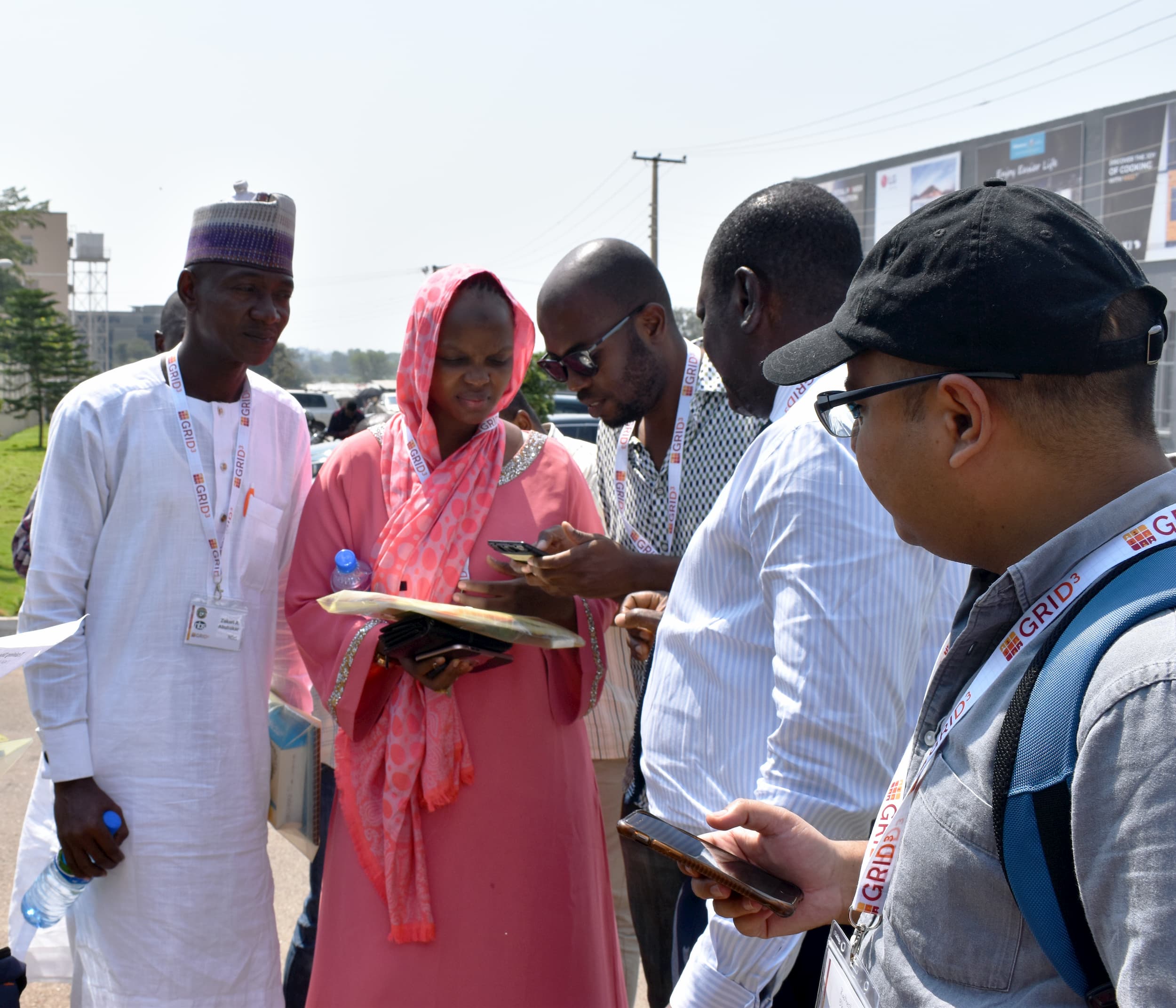 Representatives from Nigerian government and non-government agencies in the field, using skills learnt from workshops on gridded population survey sampling methodology.