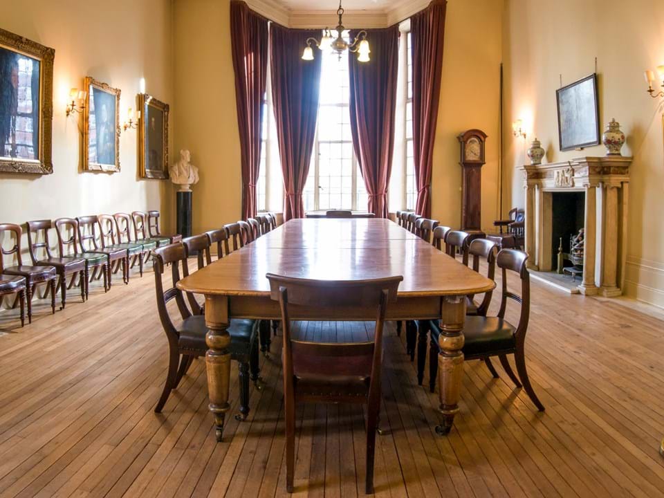 Photo of the Council Room boardroom style