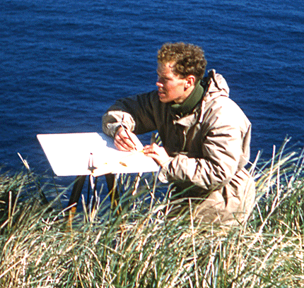 John Heaney on Gough Island, 1956. Source: Quintin Heaney, reproduced by kind permission