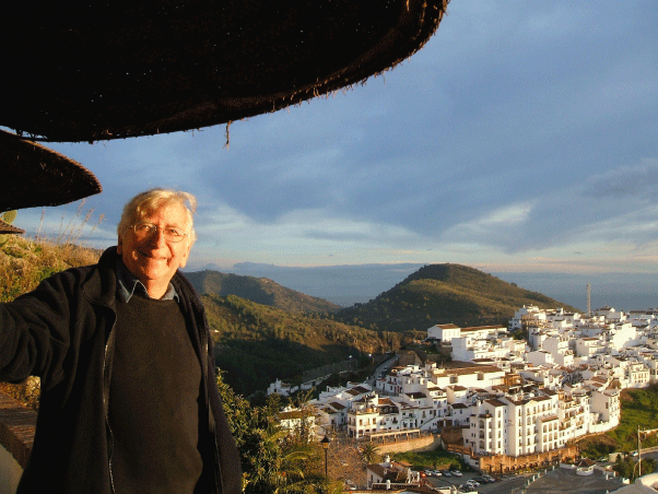 Rex Walford in Frigiliana, Spain. Photograph from Wendy Walford, reproduced with kind permission