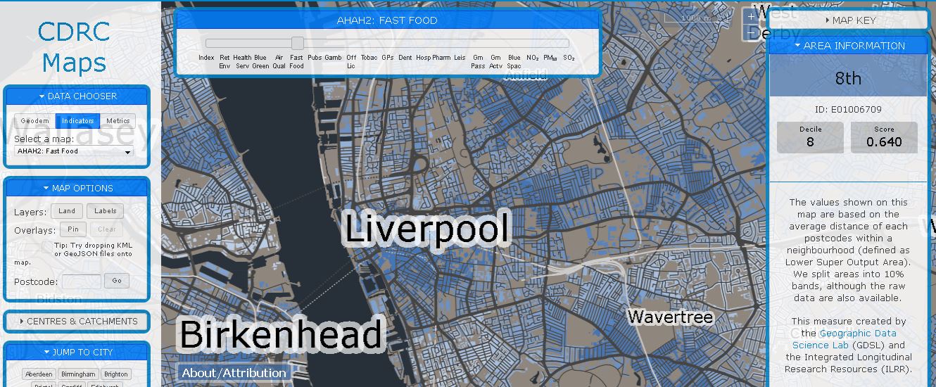 A screenshot of the tool from maps.cdrc.ac.uk