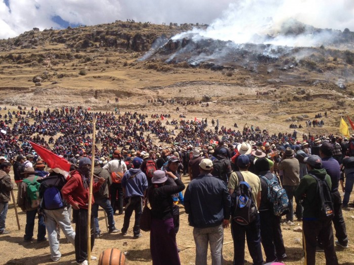 Figure 2 Las Bambas protests © Oxfam Photo: Observatorio de Conflictos Mineros en el Perú